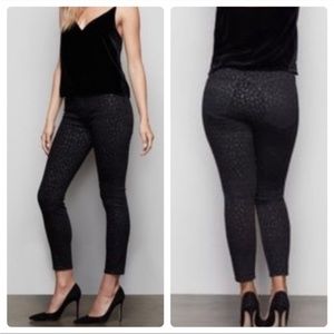 Good American Good Legs Crop in Leopard Foil